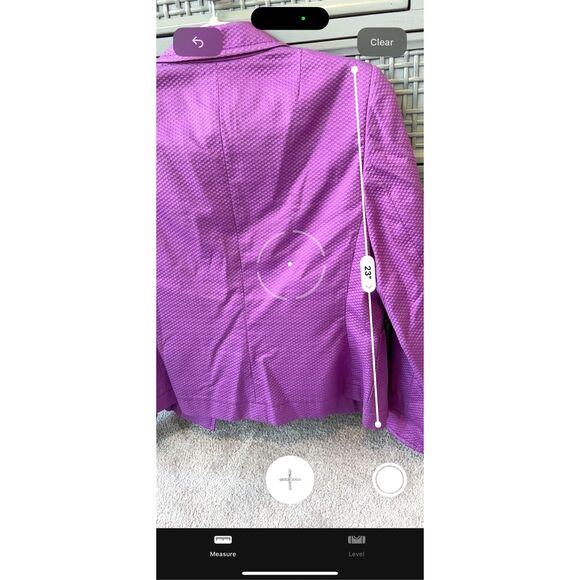 NWOT AKRIS PUNTO Magenta Purple Textured Cotton blazer, Sz 8, $1,125 B38 - Picture 9 of 10